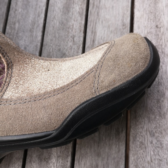 Ecco leather and fabric patterned winter boots - Picture 4 of 14